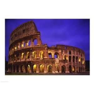   at night, Colosseum, Rome, Italy  24 x 18  Poster Print Toys & Games