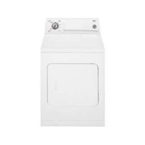   White on White WhirlpoolR Extra Large Capacity Dryer Appliances