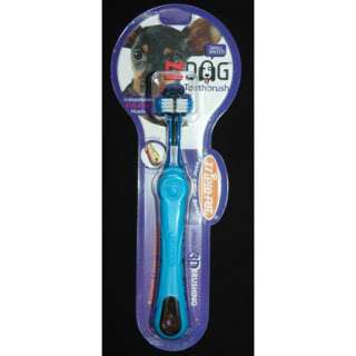 Triple Pet Dog Toothbrush~NEW SIZE~For Small Breeds 7 46248 20103 7 