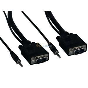   SVGA HD15 M/M Monitor Cable with Stereo Audio
