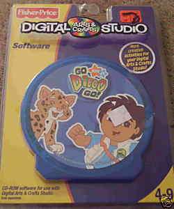 Fisher Price Digital Studio CD Rom Software Go Diego Go  