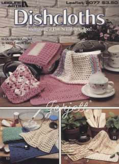 Dishcloths & Pot Scrubber crochet patterns OOP new  