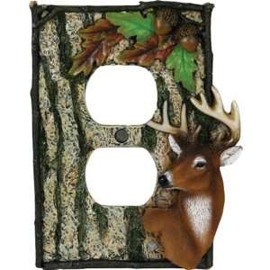   Deer Duplex Receptical Electrical Cover Plate