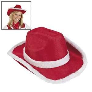  Santa Cowboy Hat   Hats & Party Hats Health & Personal 