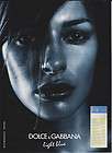 2005 DOLCE & GABBANA LIGHT BLUE PERFUME Magazine Print Ad