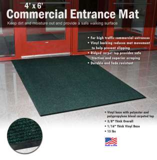 4x6 Commercial Grade Entrance Door Mat Indoor Outdoor Foot Heavy Duty 
