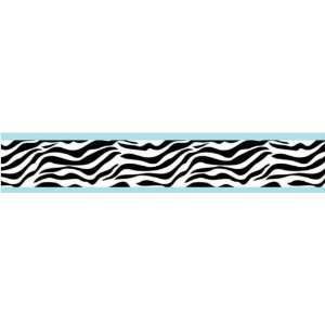  Funky Zebra Turquoise Wallpaper Border by JoJo Designs 