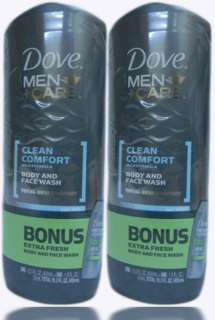 Dove Men + Care Body and Face Wash Clean Comfort 13.5 Oz Plus Bonus 