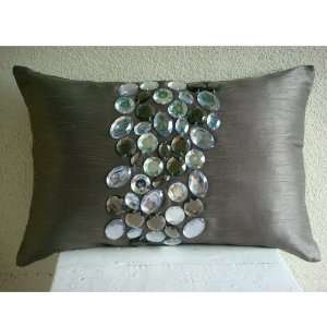  Crystal Delight   12x20 Inches Rectangle Pillow Cover with Crystal 