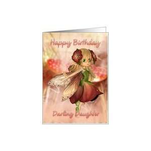 Daughter Birthday Card With Strawberry & Cream Fairy Card