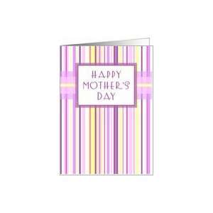  Spring Stripes Happy Mothers Day Card Card Health 