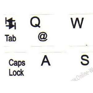 NETBOOK SPANISH LATIN AMERICAN KEYBOARD STICKERS WHITE BACKGROUND FOR 