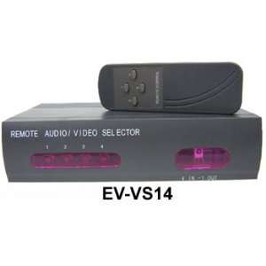  Uninex VS14 4 Device S Video Audio/Video Selector Switch w 