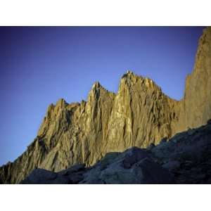  Mt. Whitney Infront of Bright Blue Sky in California, USA 