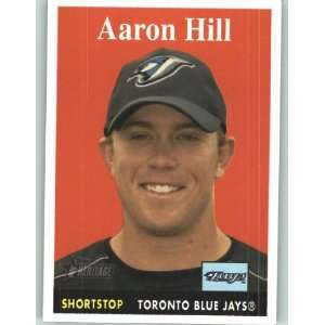  2007 Topps Heritage #185 Aaron Hill SP   Toronto Blue Jays 