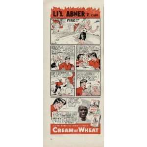 LIL ABNER by AL CAPP.  1940 Cream of Wheat Ad 