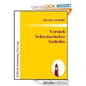   (German Edition) Albrecht von Haller  Kindle Store