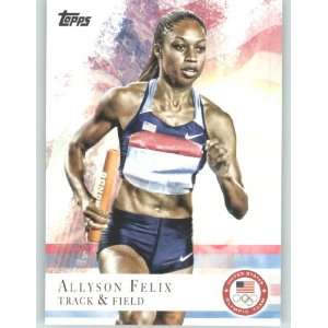 2012 Topps US Olympic Team Collectible Card # 66 Allyson Felix 