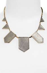 House of Harlow 1960 Two Tone Engraved Necklace $225.00