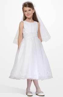 Us Angels Embellished Satin & Organza Dress (Little Girls & Big Girls 