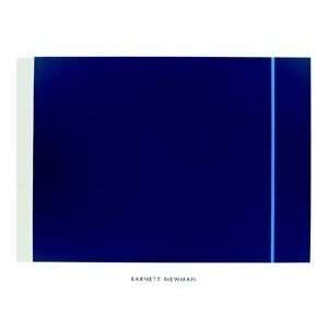   Blau   Artist Barnett Newman  Poster Size 39 X 47