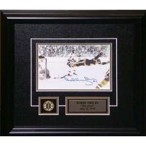 Bobby Orr Signed 5X7 Pin & Plate   The Goal