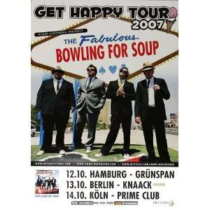  Bowling for Soup   Get Happy 2007   CONCERT   POSTER from 