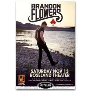 Brandon Flowers Poster   Concert Flyer   Flamingo Tour of Killers 