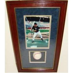 Brett Favre SIGNED MLB Baseball MVP 95 Framed Display   Autographed 