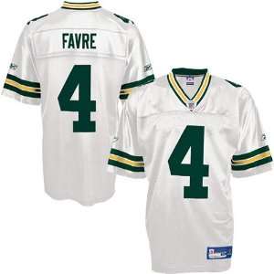   Bay Packers #4 Brett Favre White Premier Tackle Twill Football Jersey