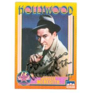 Burgess Meredith autographed trading card