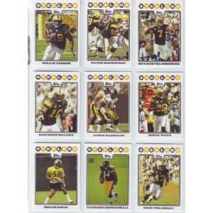  2008 Topps Football Pittsburgh Steelers Team Set Sports 
