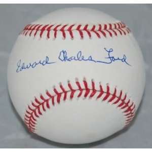 Whitey Ford Autographed Baseball   Edward Charles   Autographed 