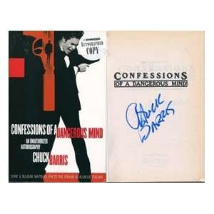 Chuck Barris Autographed Confessions of a Dangerous Mind Book  