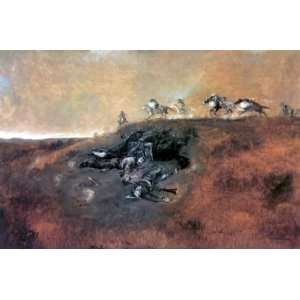   paintings   Charles Marion Russell   24 x 16 inches   Close Quarters