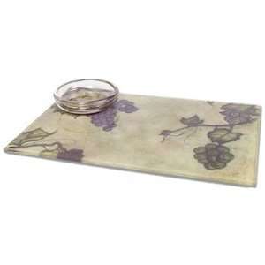 Clay Company Grape Tapestry Cutting Board with Dipping Bowl  