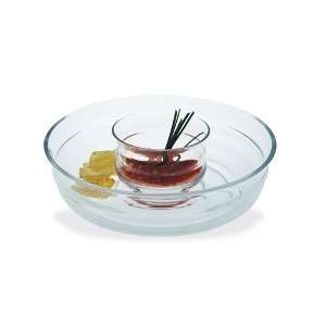  Reed & Barton Weston Crystal Chip And Dip Heavy Weight Crystal 