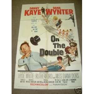   Movie Poster Danny Kaye Dana Wynter On The Double F35 