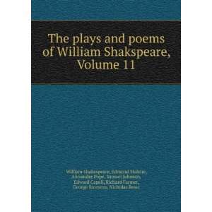  The plays and poems of William Shakspeare, Volume 11 Edmond Malone 