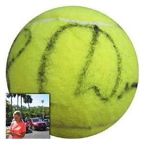  Elena Dementieva Autographed/Signed Tennis Ball Sports 