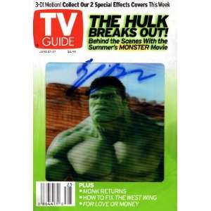 ERIC BANA Autographed THE INCREDIBLE HULK Signed TV Guide