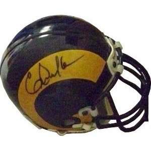 Eric Dickerson Signed Rams Authentic Mini Helmet