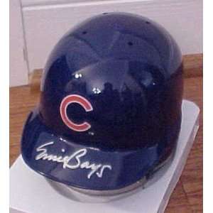 Ernie Banks Hand Signed Autographed Chicago Cubs Mini Batting Helmet