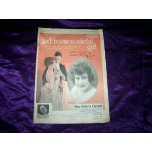  Youll Be Some Wonderful Girl (Sheet Music) Gene McCarthy Books