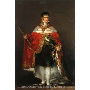  King Ferdinand VII with Royal Mantle