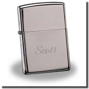 Personalized Zippo Chrome Lighter 