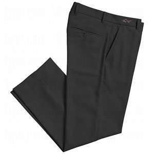 Greg Norman Mens Flat Front Microfiber Pants Black 32