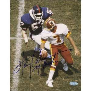 Harry Carson New York Giants   About to Sack Theismann   Autographed 