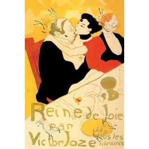 Reine de Joie Henri De Toulouse Lautrec. 18.75 inches by 27.50 inches 