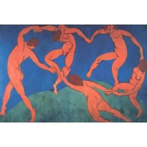 Henri Matisse 50W by 34H  La Danse, 1910 CANVAS Edge #6 1 1/4 L 